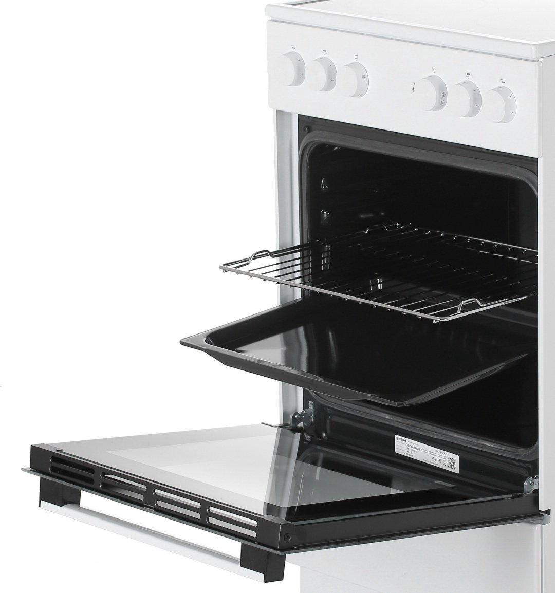 Кухонная плита Gorenje GEC5A12WG-B белый купить,NaN