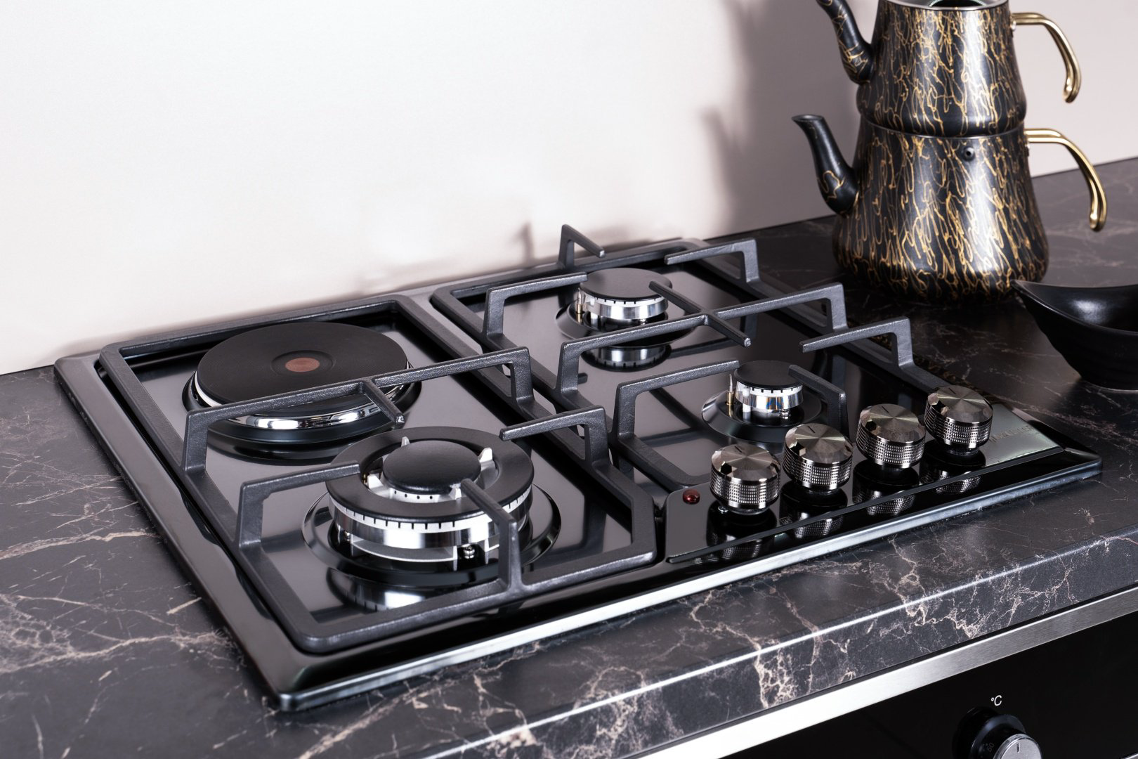 Варочная поверхность HAUSLER HAS-31-SS-BLK черный купить,59899