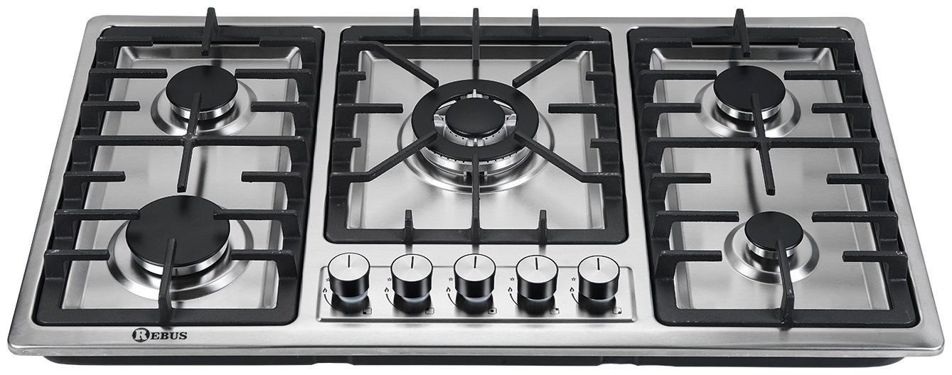 Варочная поверхность Rebus RBG5804 серебристый - ForteMarket Варочная поверхность Rebus RBG5804 серебристый купить,0
