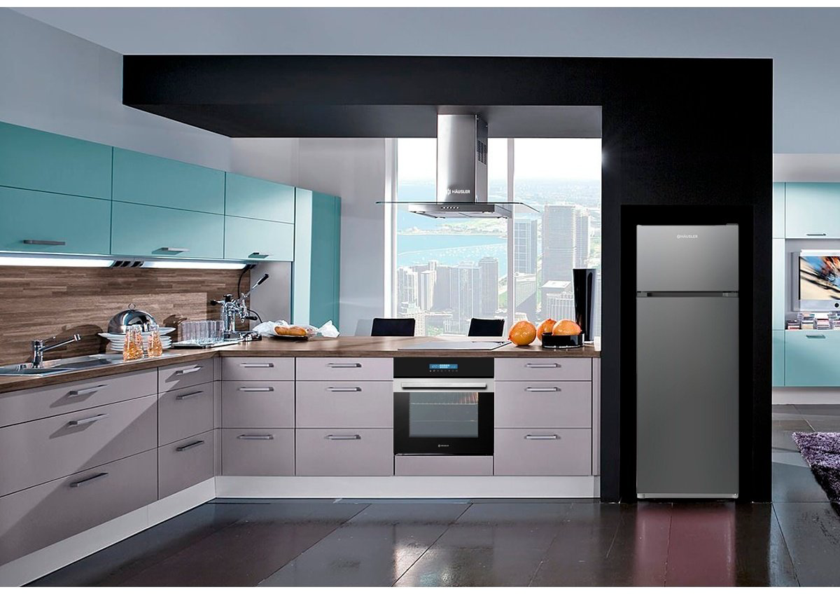 Холодильник HAUSLER R238-DEFRDG16 стальной купить,NaN