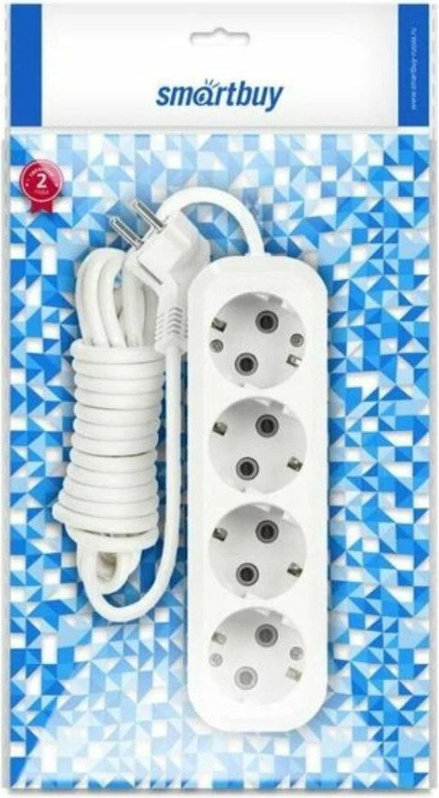 Удлинитель Smartbuy SBE-16-4-03-Z, 3 м купить,NaN