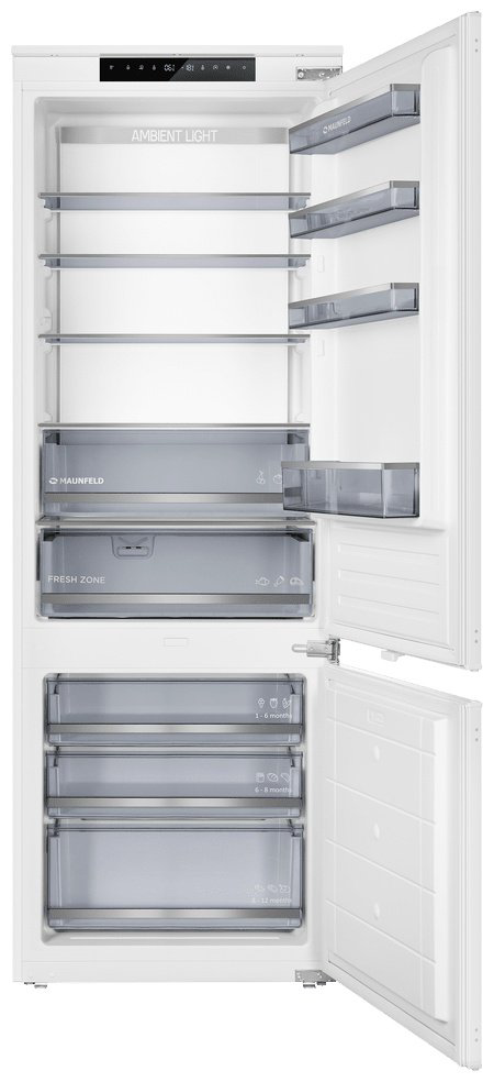 Холодильник MAUNFELD MBF19369NFWGR LUX Inverter белый купить,NaN