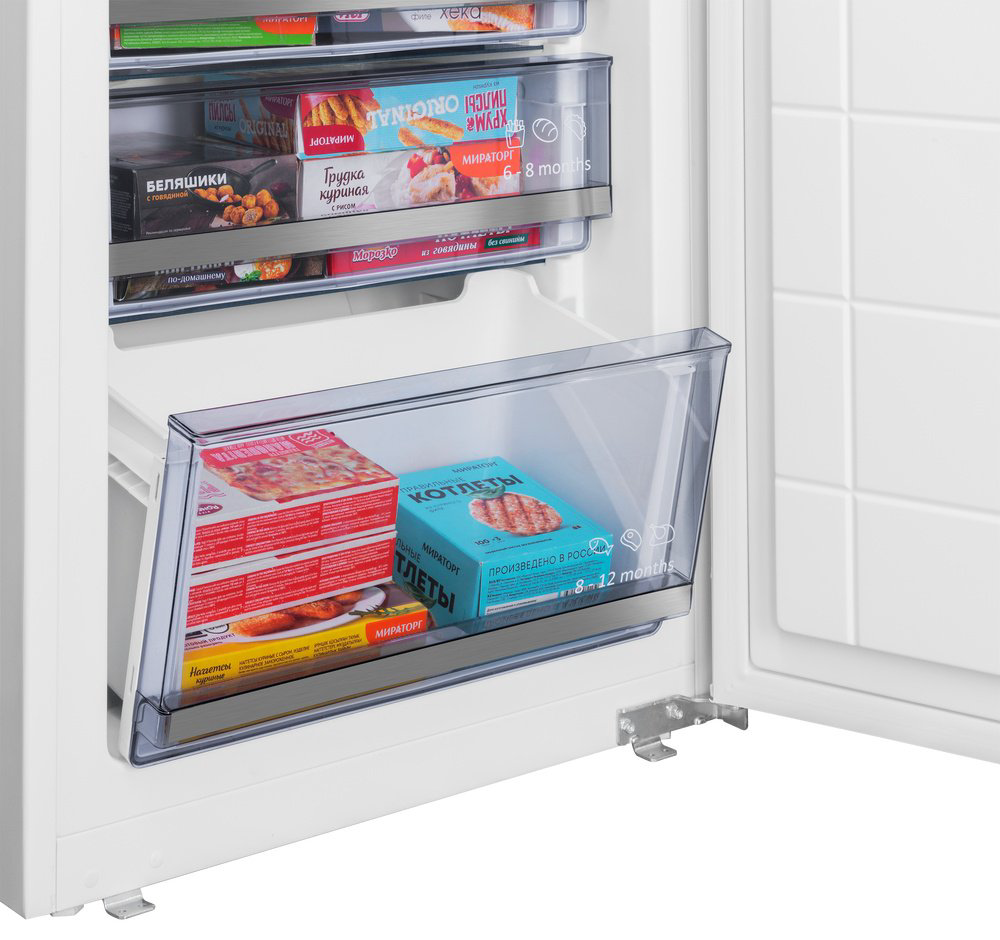 Холодильник MAUNFELD MBF19369NFWGR LUX Inverter белый купить,NaN
