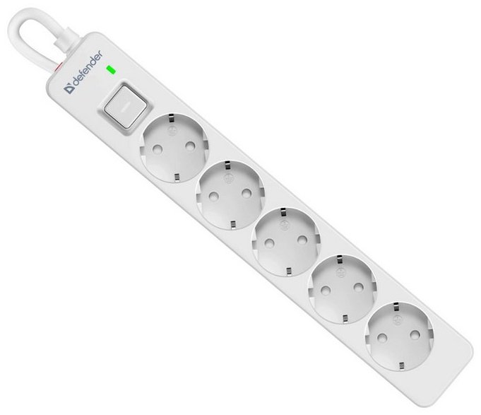 Сетевой фильтр Defender DFS-135/99432 5 м