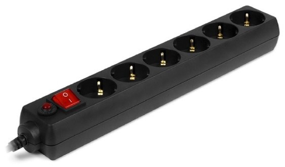 Сетевой фильтр SVEN Optima 6 Black 3 м