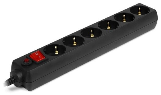 Сетевой фильтр SVEN Optima 6 Black 3 м
