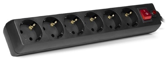 Сетевой фильтр SVEN Optima 6 Black 3 м