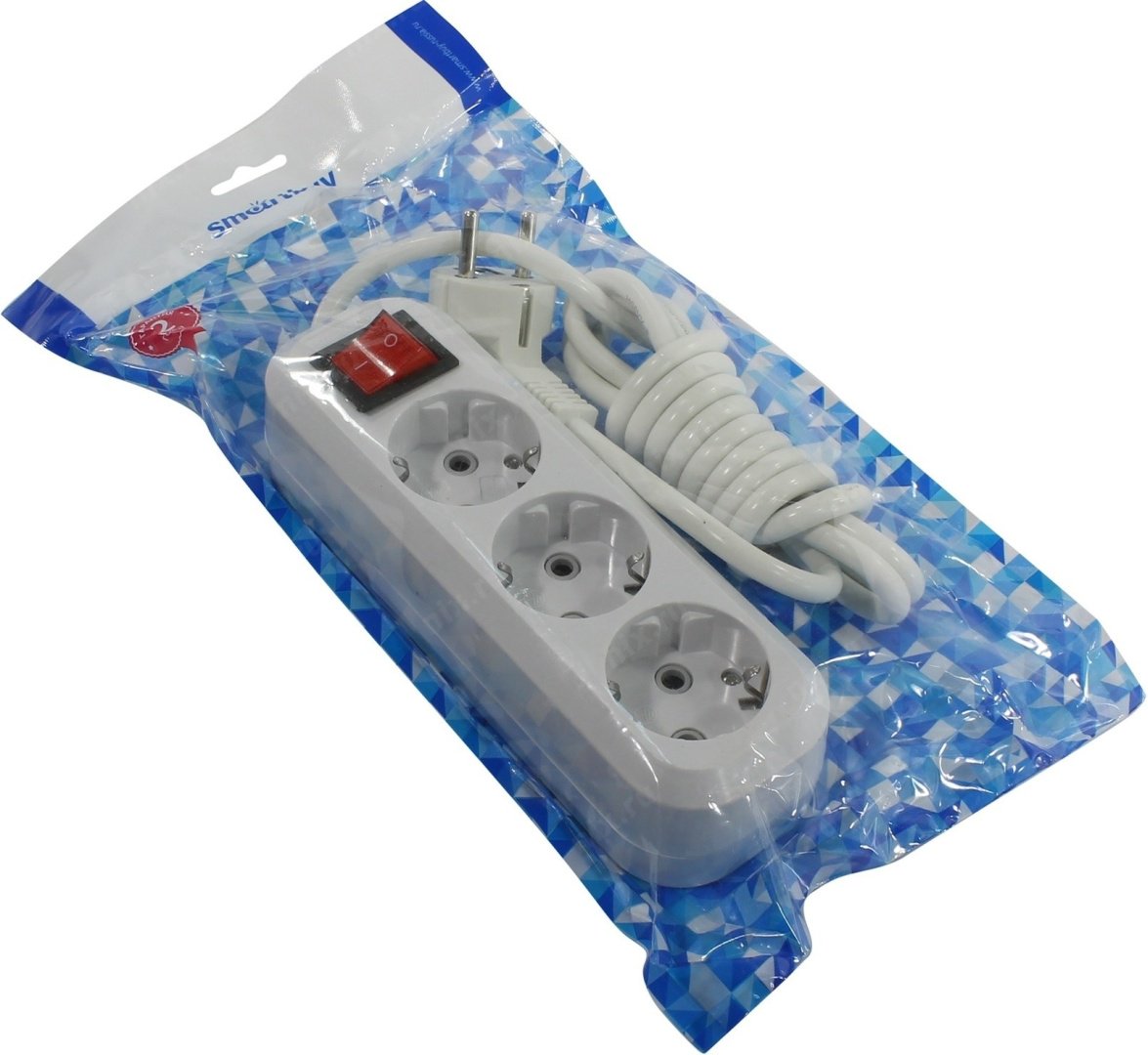 Удлинитель Smartbuy SBE-16-3-02-ZS 2 м