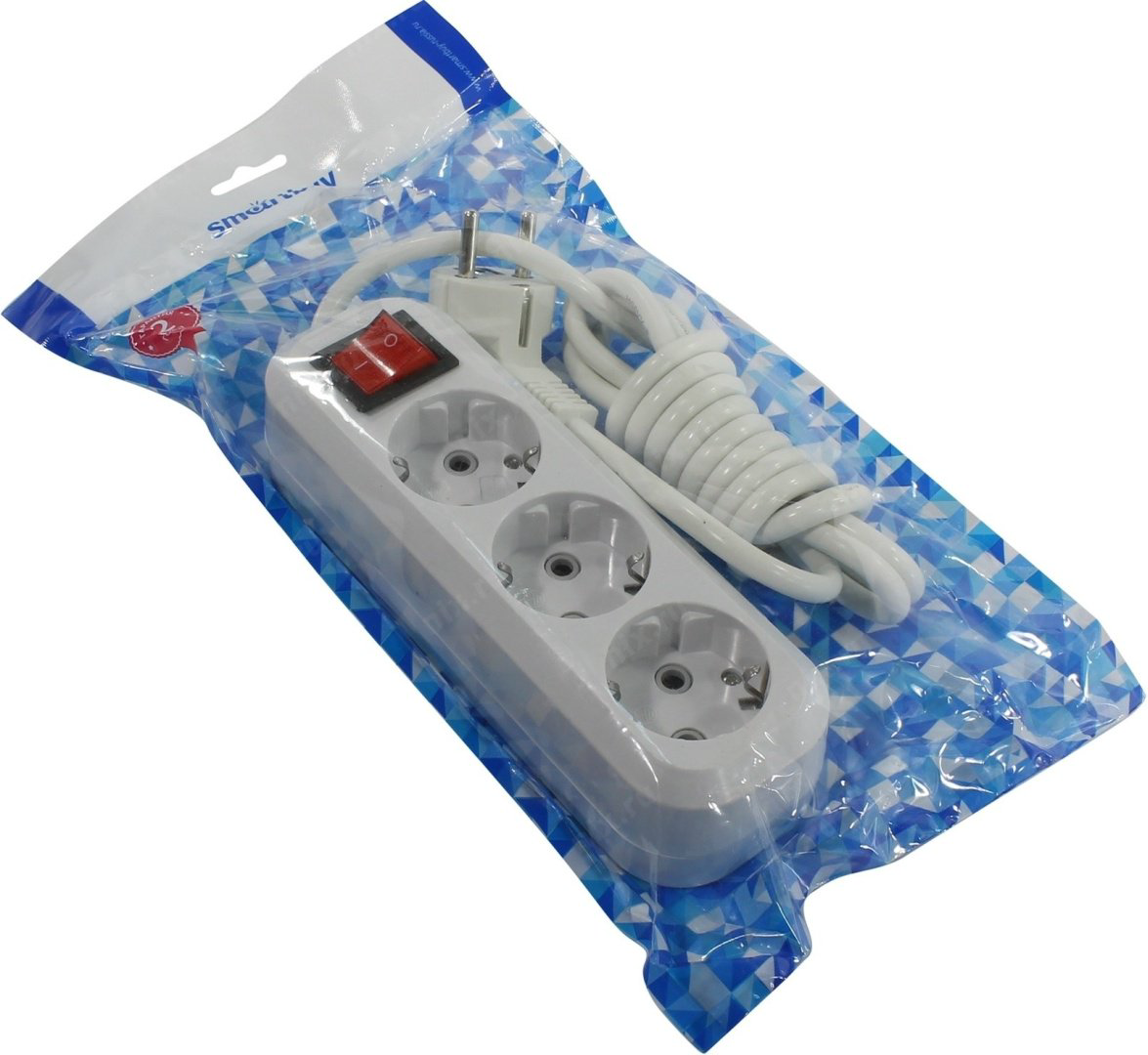 Удлинитель Smartbuy SBE-16-3-02-ZS 2 м купить,NaN