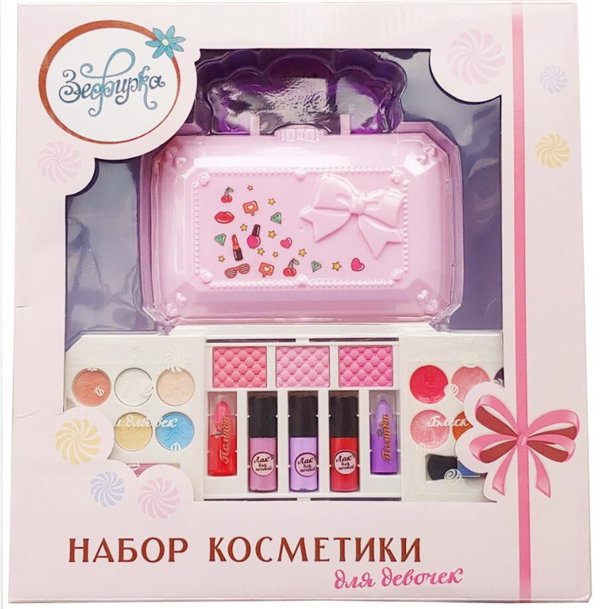 Косметический набор  Зефирка Романтическая  серия косметичка купить,NaN