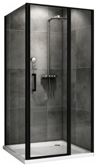 Уголок душевой Abber Sonnenstrand AG04110BS-S80B 80х195см черный