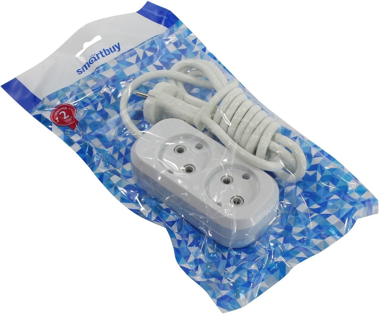 Удлинитель Smartbuy SBE-10-2-02-N 2 м