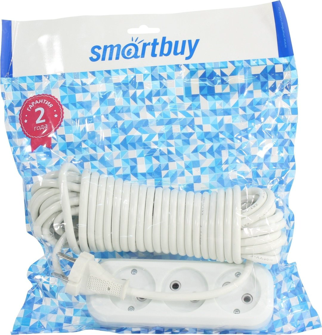 Удлинитель Smartbuy SBE-10-3-10-N 10 м купить,NaN