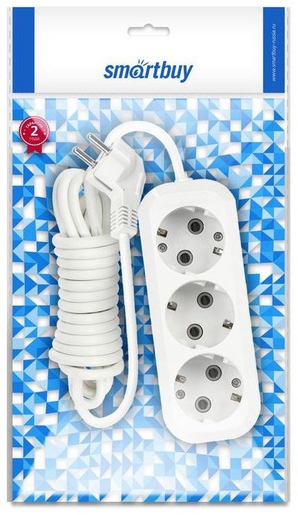 Удлинитель Smartbuy SBE-16-3-02-Z 2 м