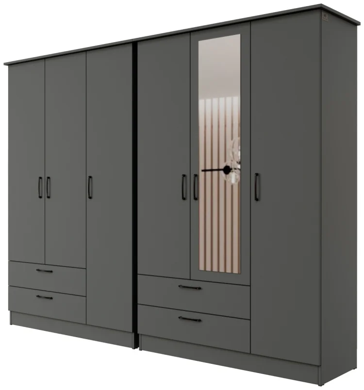 Шкаф Мебель Азии Азия Гранд 191х240х45см Базальт купить,166990