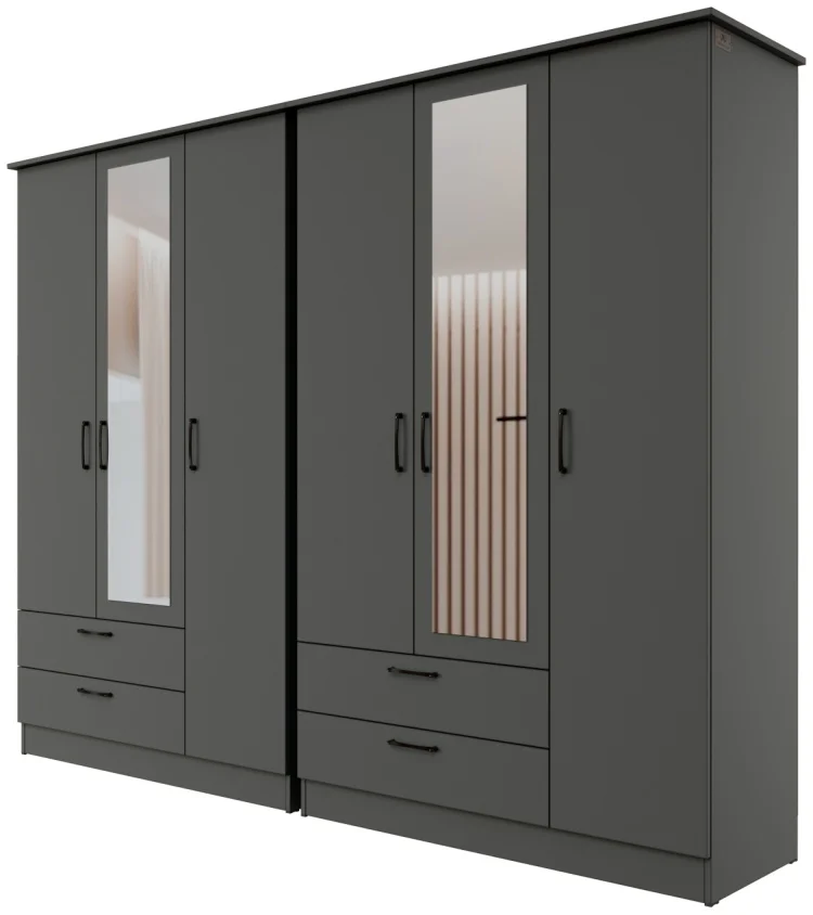 Шкаф Мебель Азии Азия Гранд 191х240х45см Базальт купить,172990