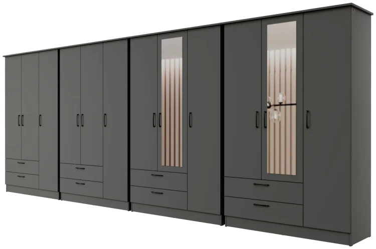 Шкаф Мебель Азии Азия Гранд 191х496х45см Базальт купить,310990