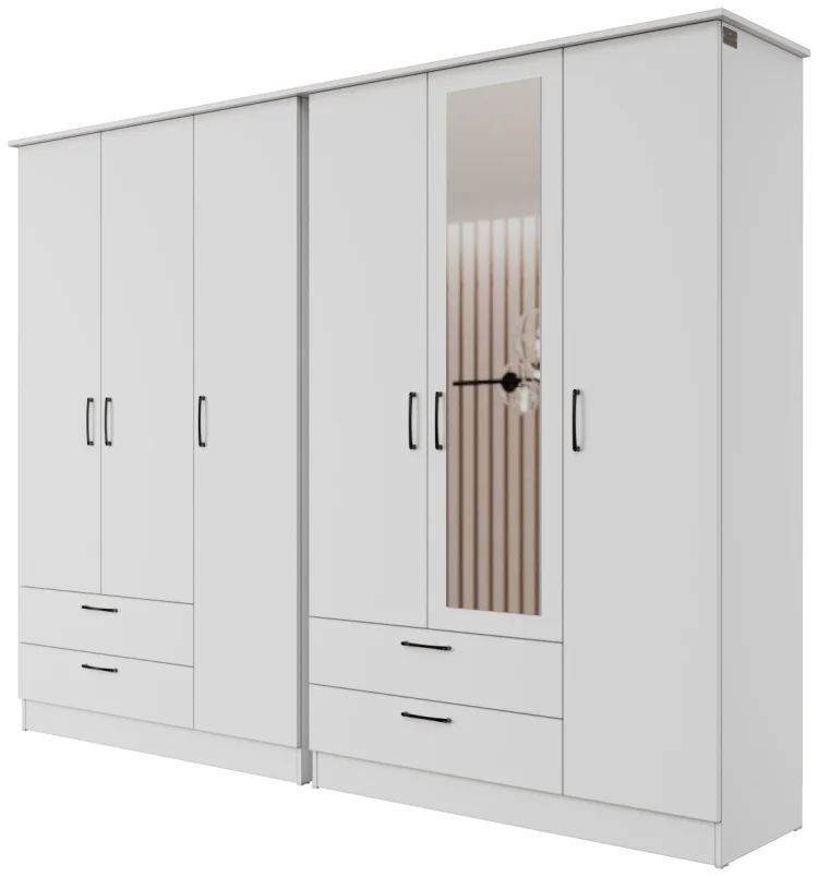 Шкаф Мебель Азии Азия Гранд 191х248х45см Белый купить,166990