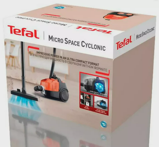 Пылесос Tefal Micro Space Cyclonic TW3235EA Black-Orange