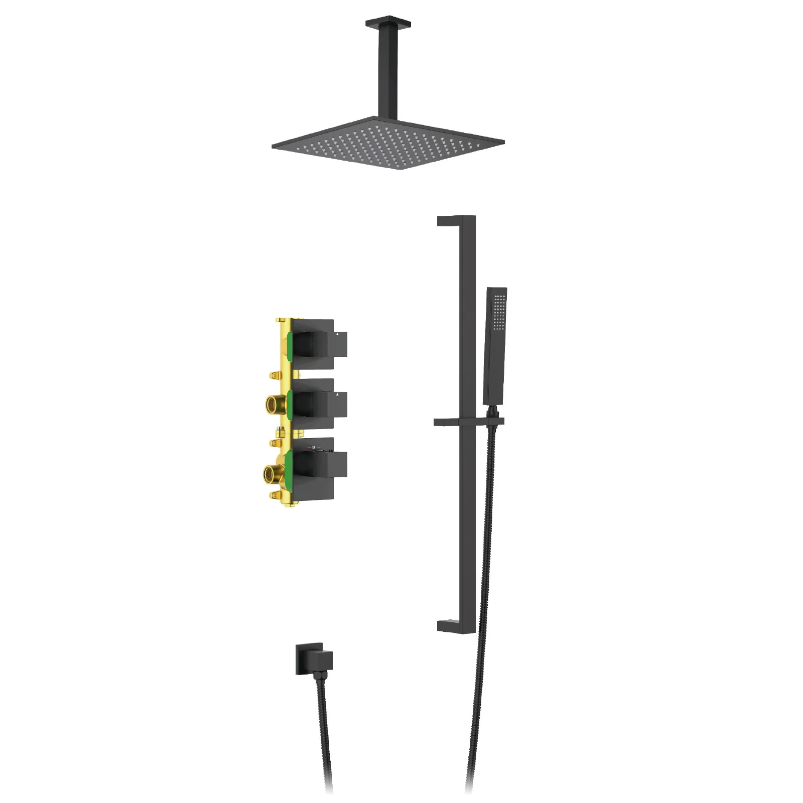 Душевая система Timo Selene SX-2229/03SM черная матовая купить,NaN