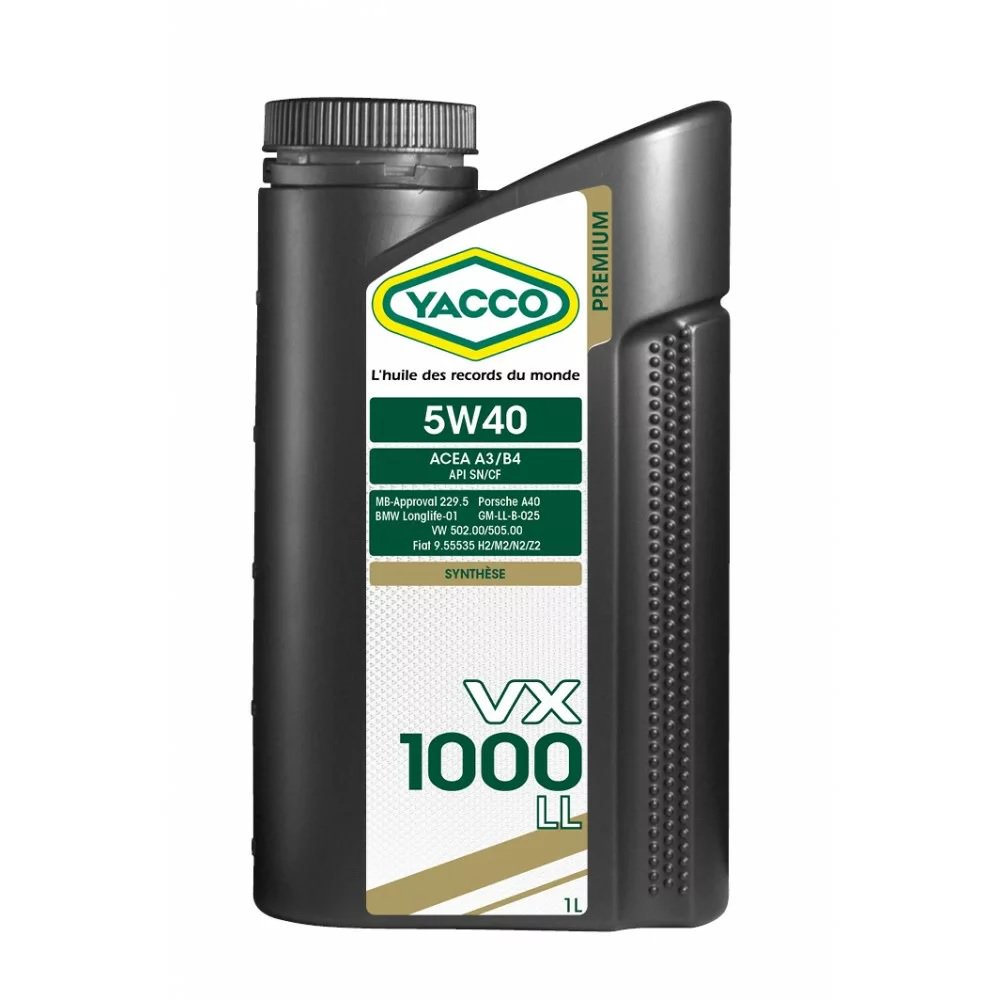 Моторное масло Yacco VX 1000 LL 5W40 1л купить,NaN