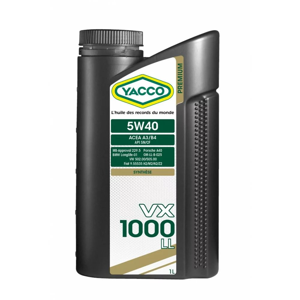 Моторное масло Yacco VX 1000 LL 5W40 1л купить,NaN