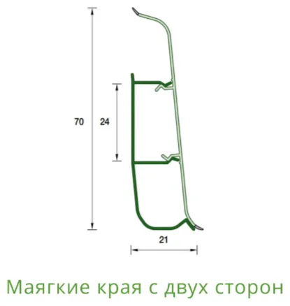 Торцевые Ideal Деконика №033 21х70мм кремово-белый купить,3400