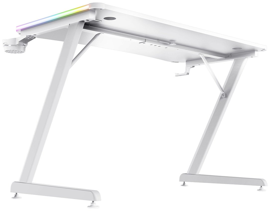 Стол игровой Trust GXT 709W, 120х60x74 см, белый купить,0