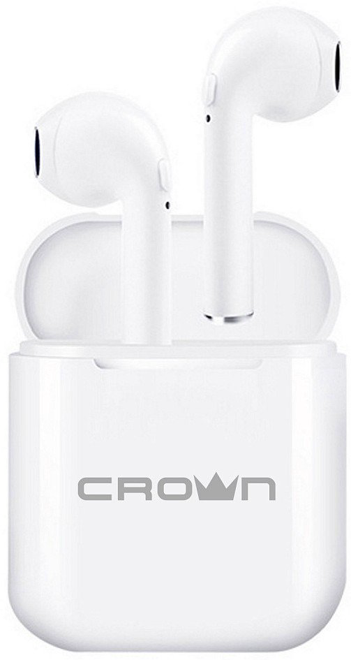 Наушники Crown CMTWS-5005 белые купить,NaN