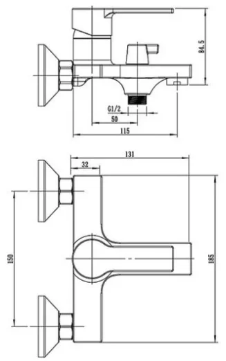 Смеситель Voda Raft RF54acs хром купить,71006