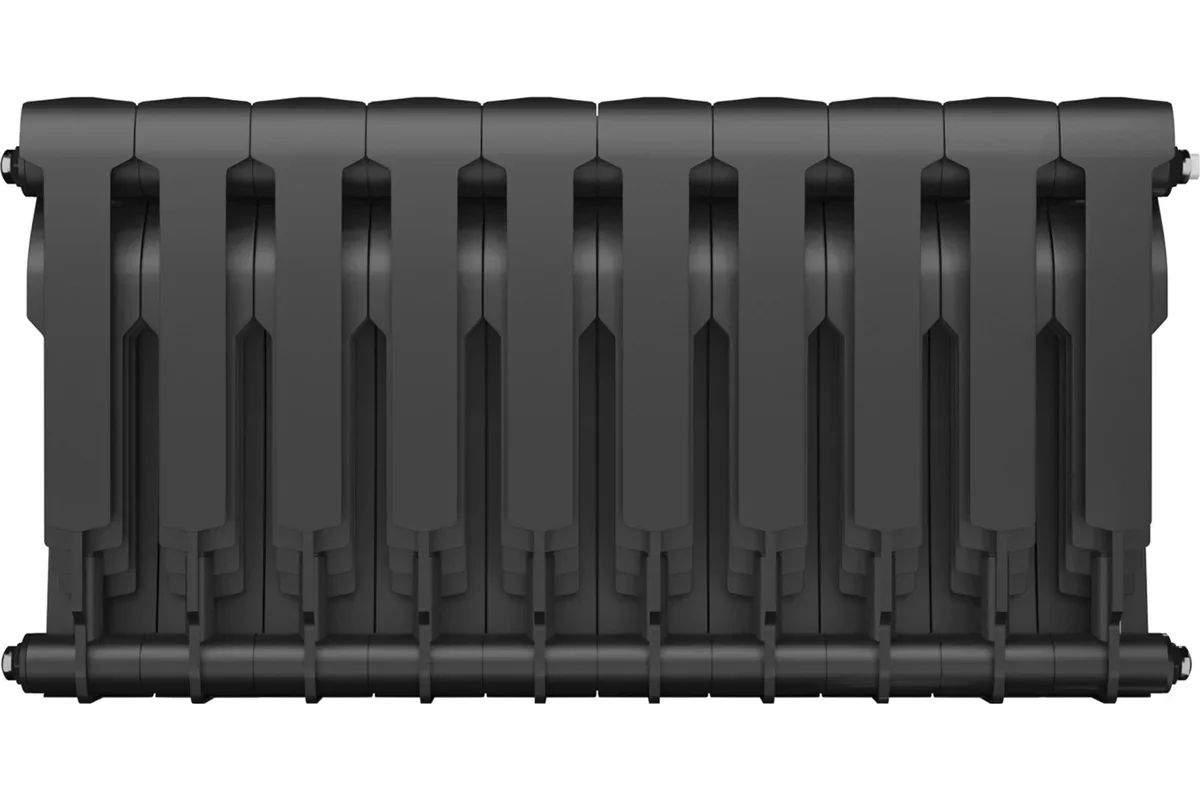 Радиатор биметаллический Royal Thermo BiLiner 350/Noir Sable 10 секций черный купить,101700