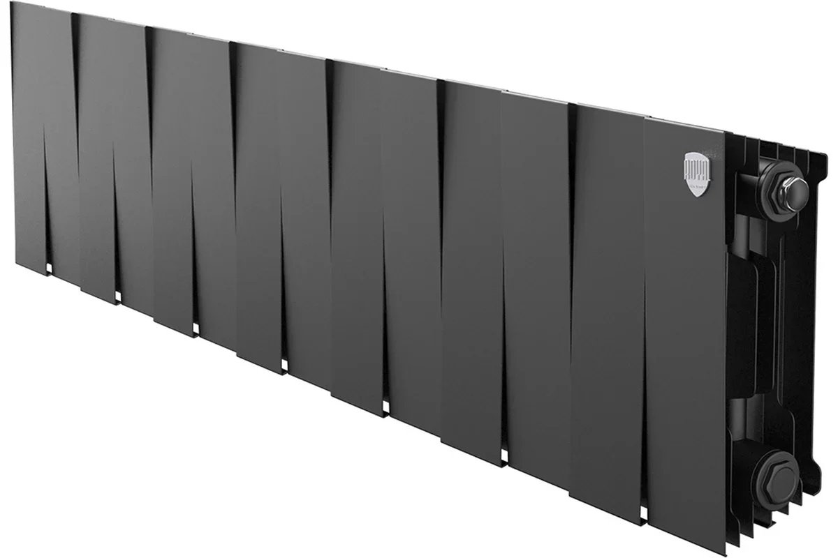 Радиатор биметаллический Royal Thermo PianoForte 200/Noir Sable 14 секций черный купить,163200