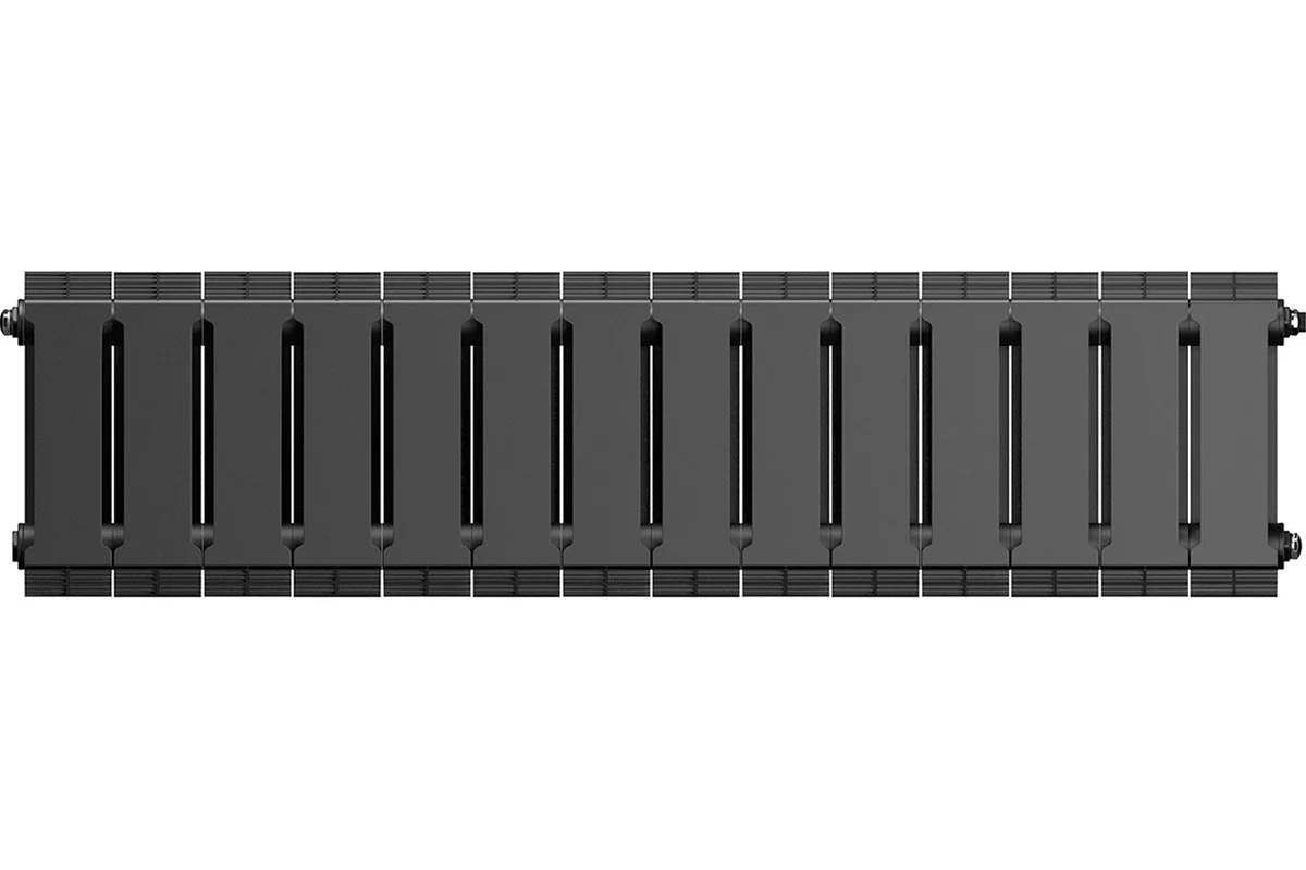 Радиатор биметаллический Royal Thermo PianoForte 200/Noir Sable 14 секций черный купить,163200
