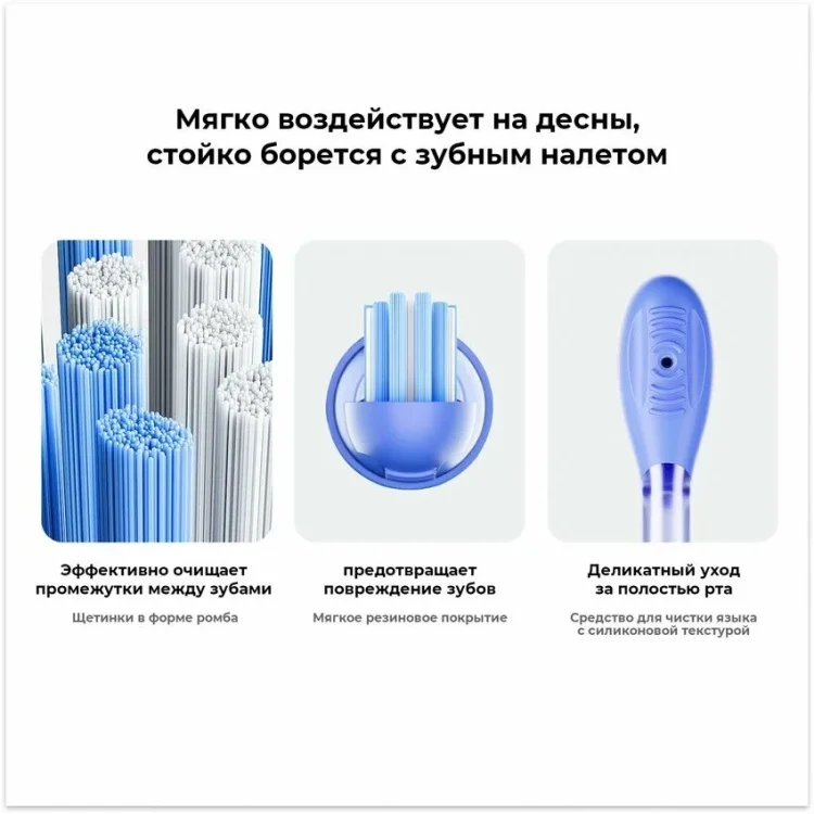 Электрическая зубная щетка Oclean Ease Blue - ForteMarket Электрическая зубная щетка Oclean Ease Blue купить,0