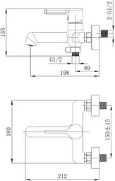 Смеситель Voda Column CLM54 хром