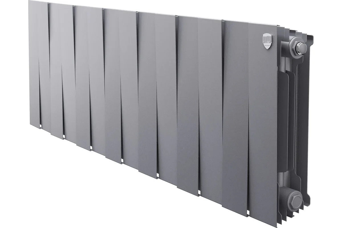 Радиатор биметаллический Royal Thermo PianoForte 300/Silver Satin 14 секций серый купить,173600