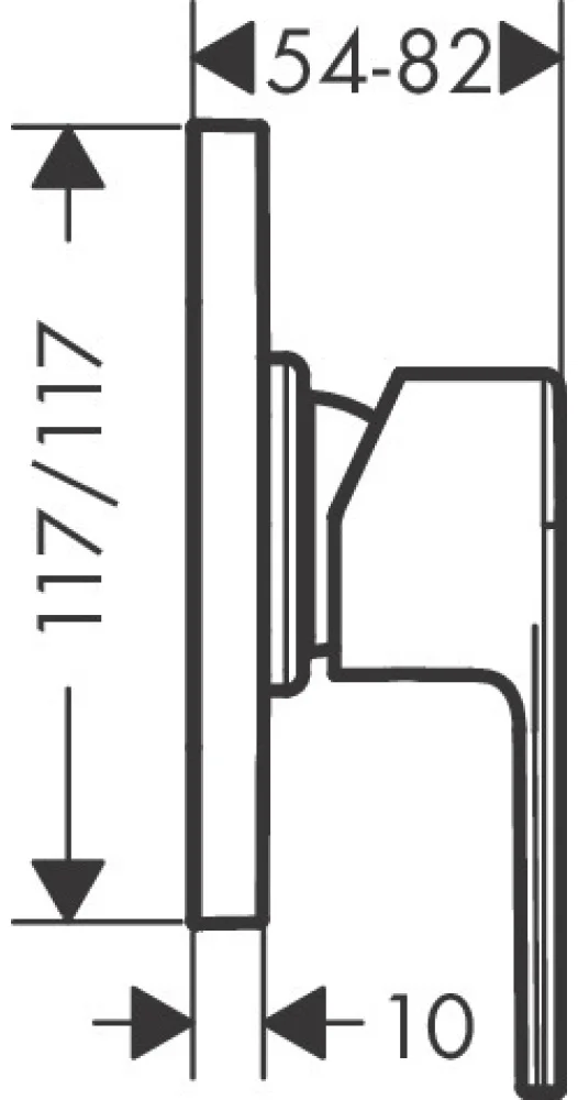 Смеситель Hansgrohe Vernis Shape 71662670 черный купить,NaN