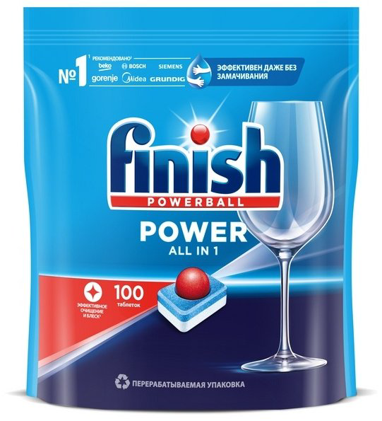 Finish Power 100 шт таблетки для посудомоечных машины купить,NaN