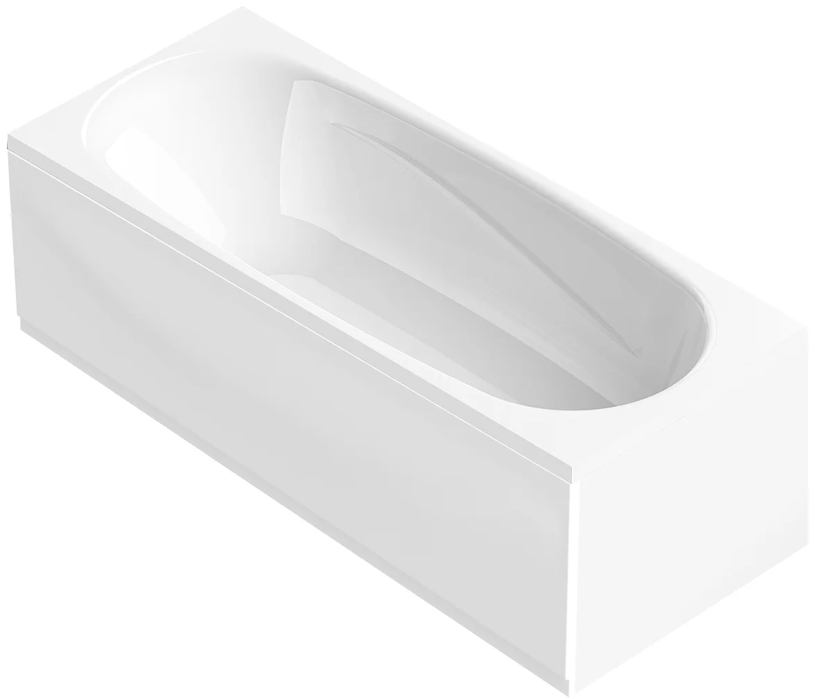 Ванна Domani-Spa Standard Lux Full 160x70x41см с каркасом, экраном и сифоном 