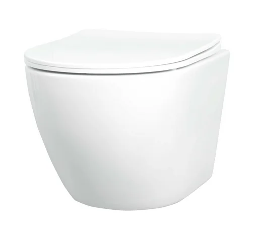 Унитаз подвесной с микролифтом Tatsumaki Mommo TOK-TATSUMAKI-4-0TM 32х48.5х36.5см белый