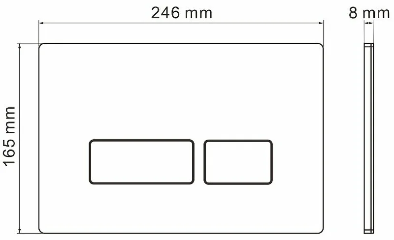 Клавиша смыва Grossman Pragma 700.K31.03.210.210 черный матовый купить,21492