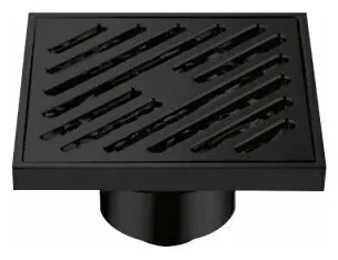 Душевой трап Gappo G81050-6 10х10см чёрный купить,NaN