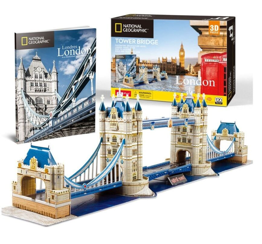 Пазлы CubicFun National Geographic Тауэрский Мост 120 элементов купить,NaN