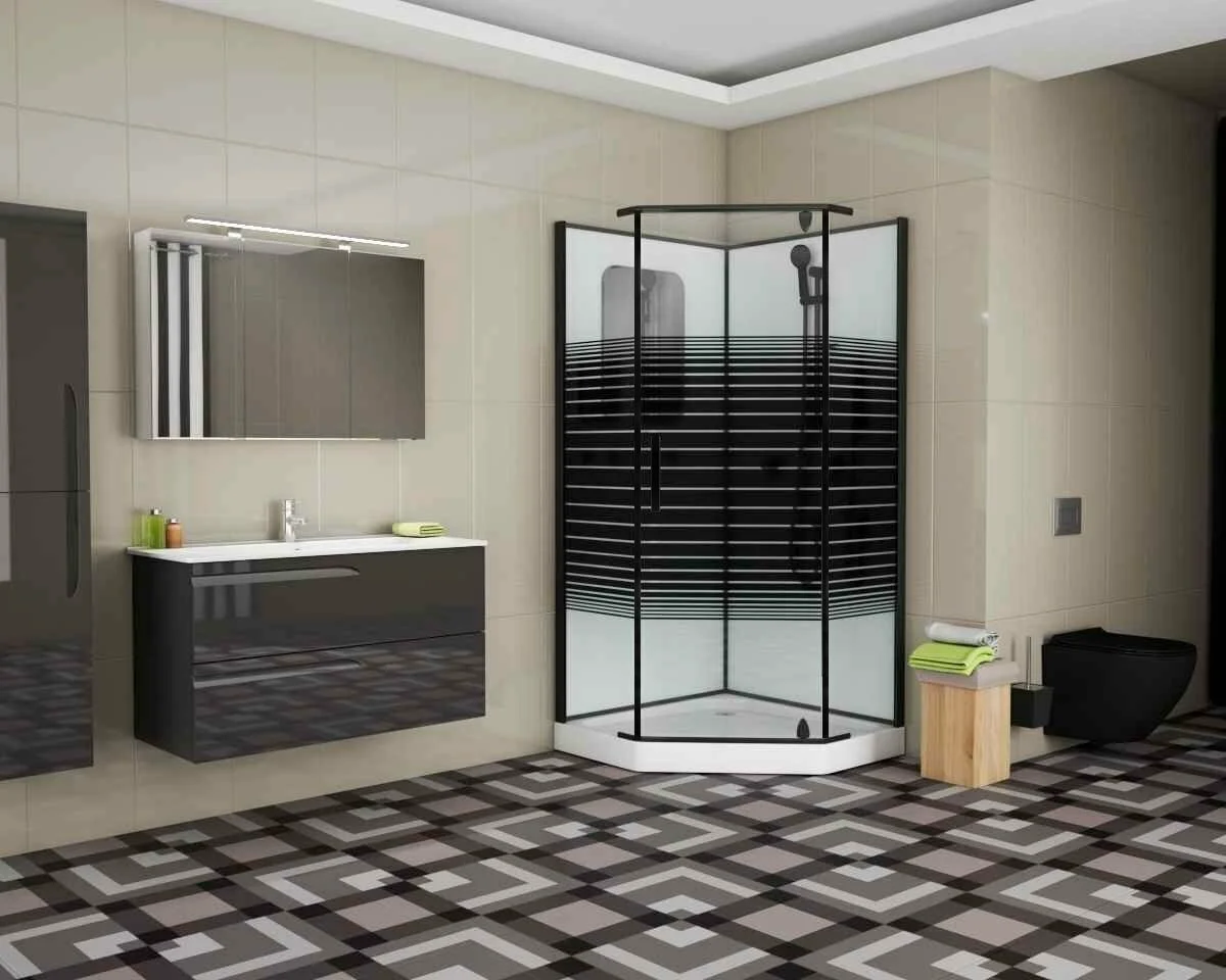 Душевая кабина Grossman GR271D Classic 90x90x205см черный купить,NaN