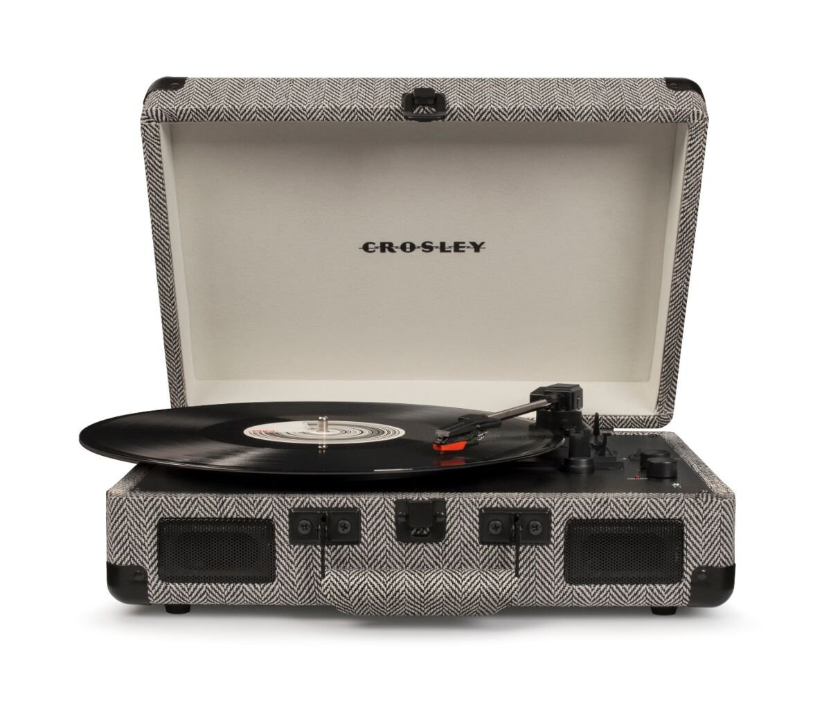 Виниловый проигрыватель Crosley Cruiser Deluxe Herringbone c Bluetooth CR8005D-HB купить,NaN