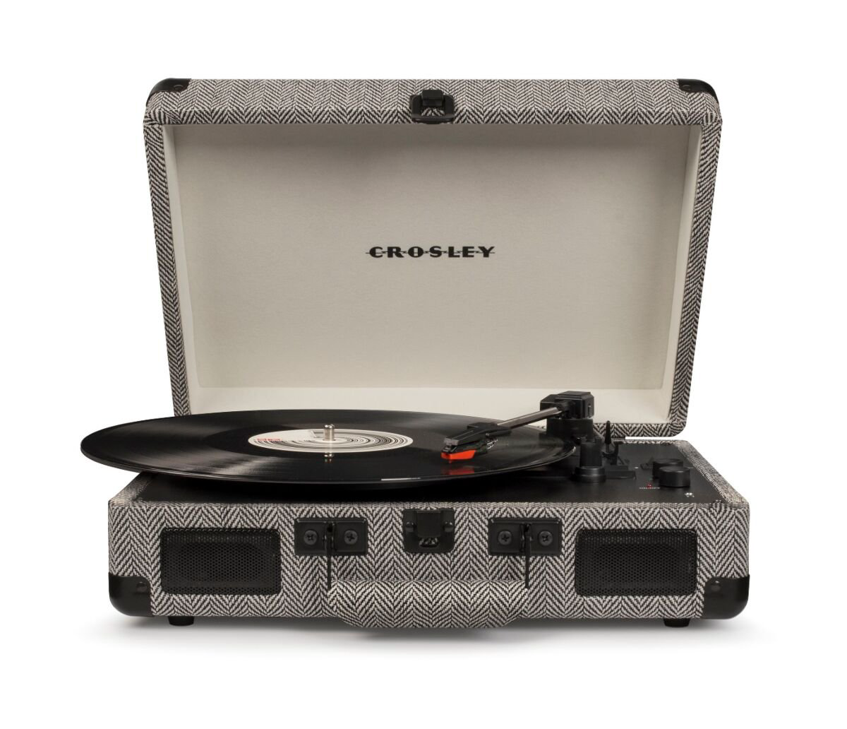 Виниловый проигрыватель Crosley Cruiser Deluxe Herringbone c Bluetooth CR8005D-HB купить,NaN