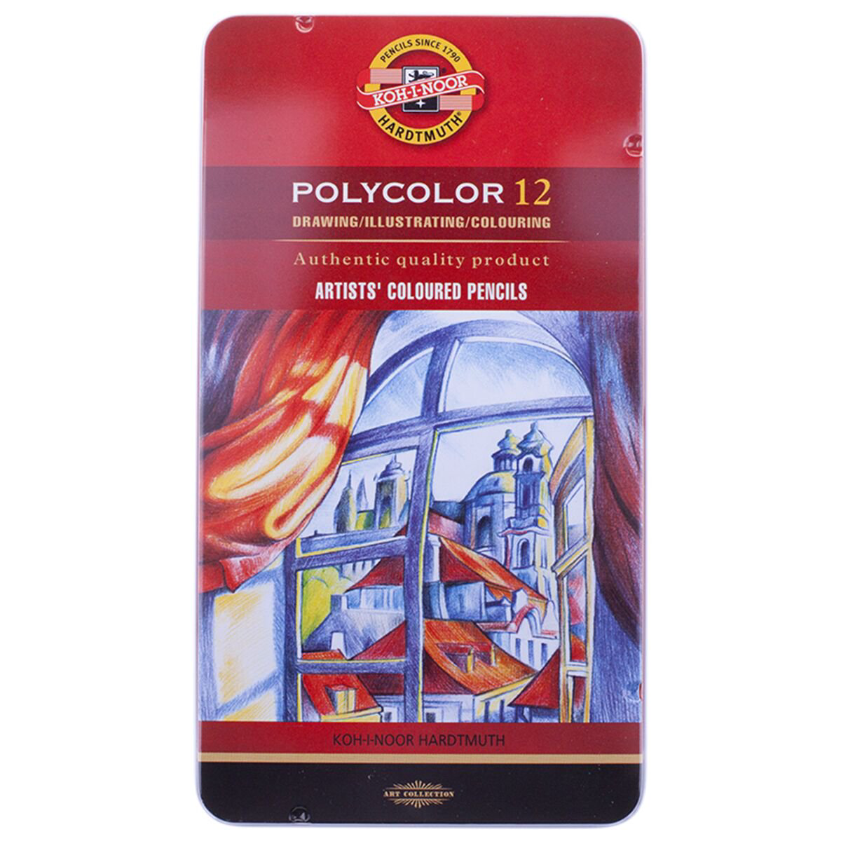 Карандаши цветные Koh-I-Noor Polycolor 12 шт 3.8 мм купить,NaN