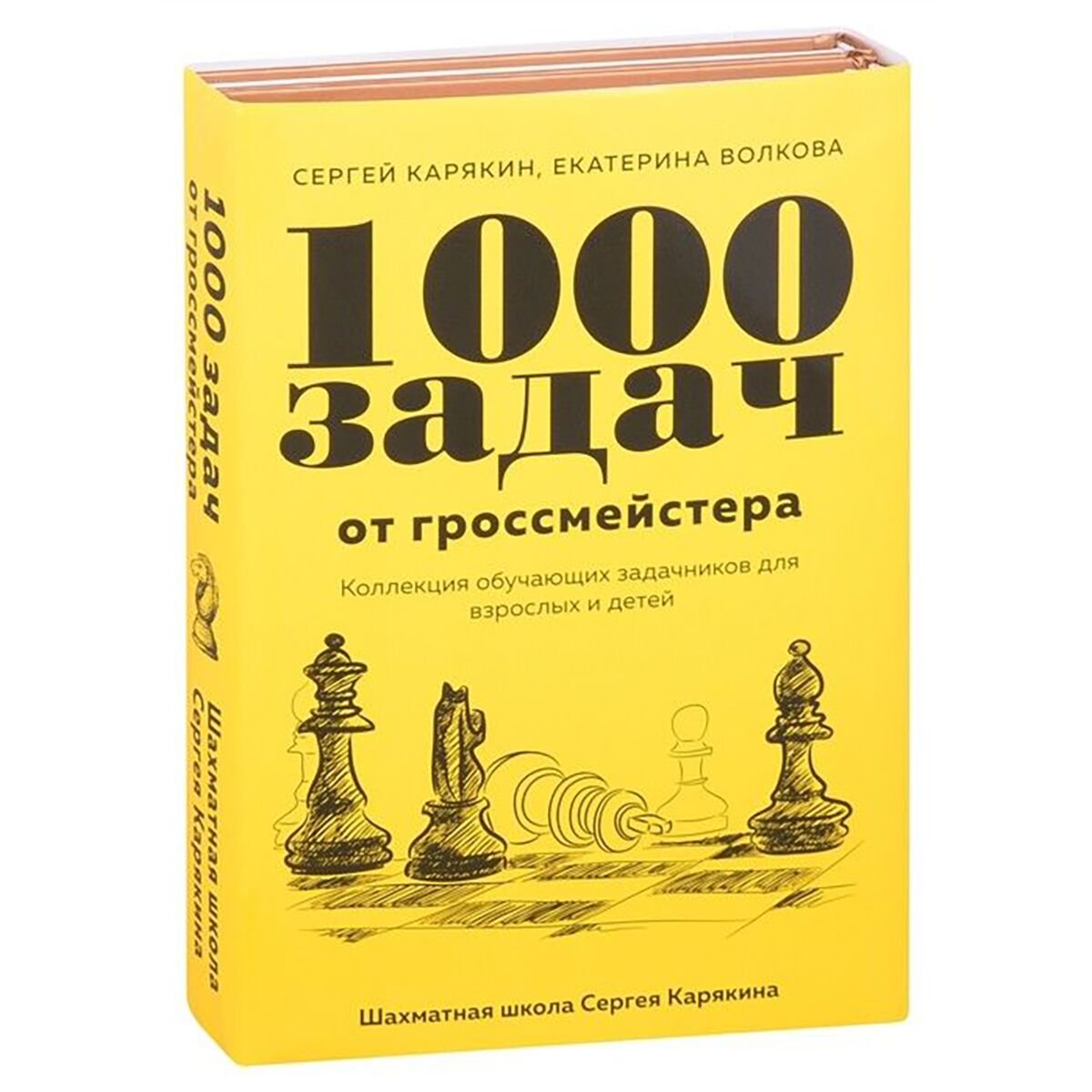 Спорт Карякин С. А., Волкова Е. И. 1 000 задач от гроссмейстера. Шахматная школа Сергея Карякина купить,NaN