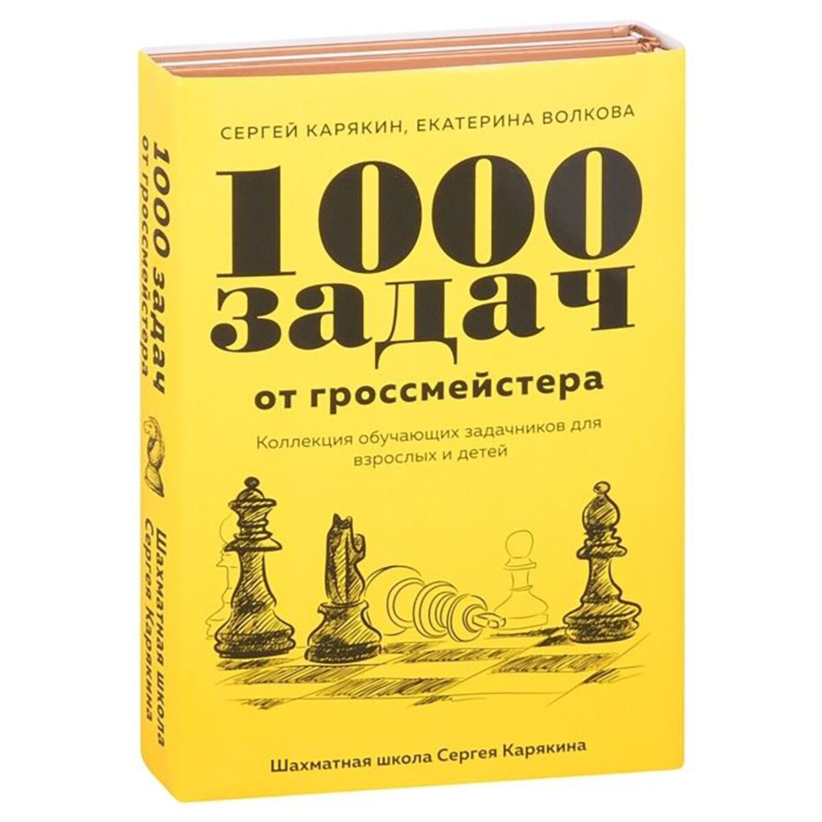 Спорт Карякин С. А., Волкова Е. И. 1 000 задач от гроссмейстера. Шахматная школа Сергея Карякина купить,NaN