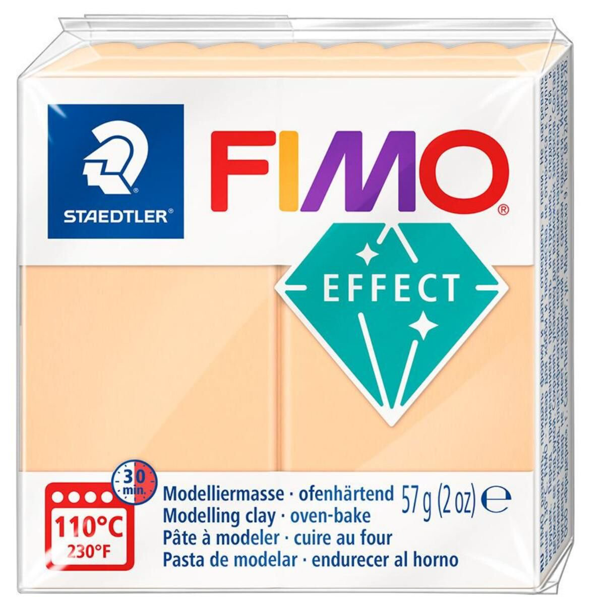 Полимерная глина Staedtler Fimo effect peach 57гр купить,NaN